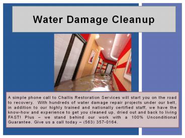 Water Damage Cleanup Service in Cedar Rapids (1)