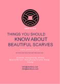 Things You Should Know About Beautiful Scarves PowerPoint PPT Presentation
