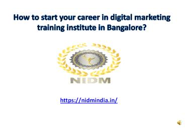 Digital marketing course in Bangalore with placement