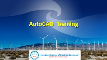 AutoCad Training, AutoCad Training Institute In Hyderabad - HIEE