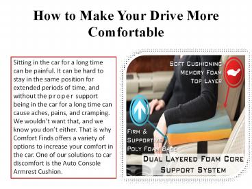 How to Make Your Drive More Comfortable