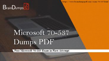 Download 2019 Latest 70-537 Dumps PDF | Useful Exam Practice Questions