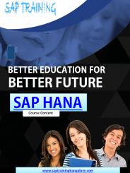 SAP HANA Training in Bangalore