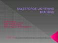 Salesforce lightning training |Salesforce lightning developer training PowerPoint PPT Presentation