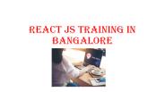 REACT JS TRAINING IN BANGALORE