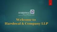 Virtual CFO Services - Harshwal & Company LLP