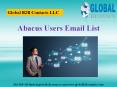 Abacus Users Email List PowerPoint PPT Presentation