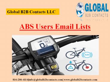 ABS Users Email Lists