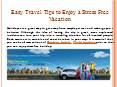 Easy Travel Tips to Enjoy a Stress Free Vacation