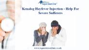 Kenalog Hayfever Injection - Help For Severe Sufferers