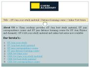 CSIR Net June 2019 study material | Distance learning course