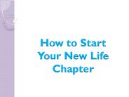 How to Start Your New Life Chapter
