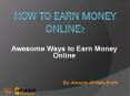 How to earn money online by Amazon Affiliate profit. PowerPoint PPT Presentation