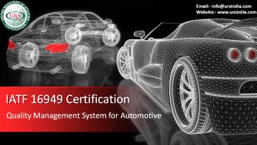 IATF 16949 BY URS Certification