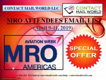 MRO ATTENDEES EMAIL LIST