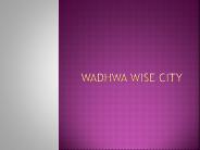 wadhwa wise city