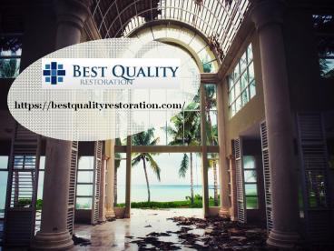 Water Damage Repair: Preventing the Problem