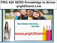 PRG 420 NERD Knowledge is divine--prg420nerd.com