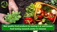 Leading food testing labs in Chennai