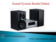 Sound System Rental - Hire Sound System in Dubai