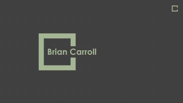 Brian Carroll (CWU) From Bethlehem, Pennsylvania
