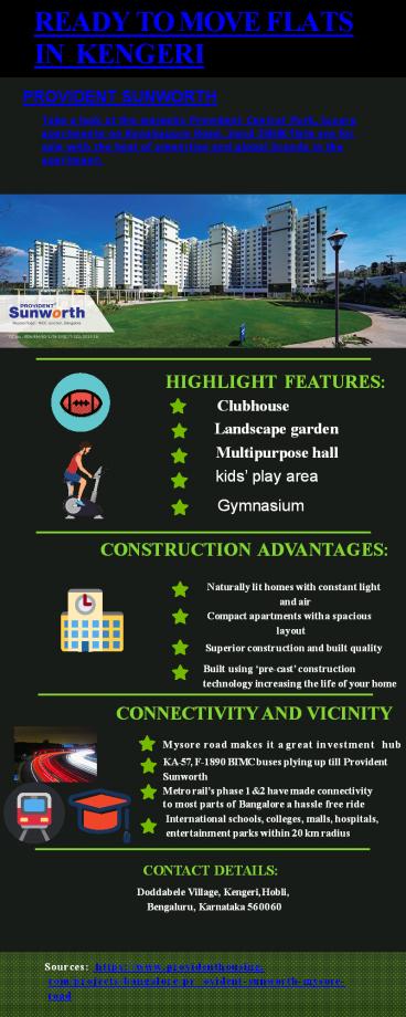 Ready to Move Flats in Kengeri