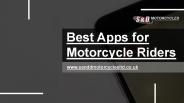 Apps for motorcycle riders