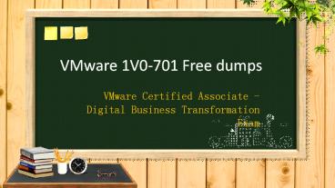 VMware VCA-DBT 1V0-701 free dumps