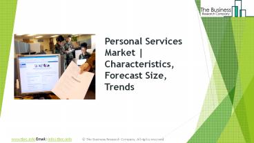 Personal Services Global Market Report 2019