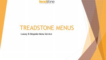 Bespoke Menu Covers | Wood Menu | Treadstone Menus