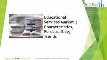 Educational Services Global Market Report 2019