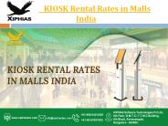 KIOSK rental rates in malls India