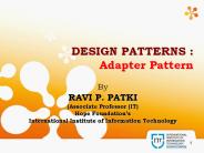 Adapter Pattern - Dept. Of Information Technology