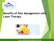 Pain Management and Laser Therapy