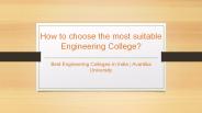 Best Engineering Colleges in India - Avantika University