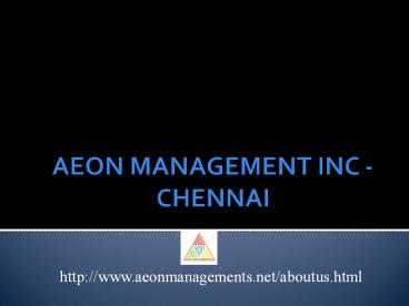 Aeon Management Inc Chennai Velachery ---- Reviews