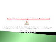 Aeon Management Inc Chennai (((Reviews))))