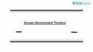 Assam Government Tenders