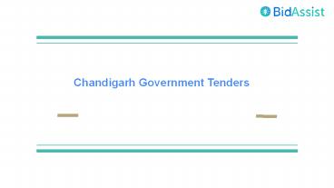 Chandigarh Government Tenders - BidAssist