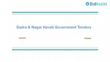 Dadra & Nagar Haveli Latest Tenders