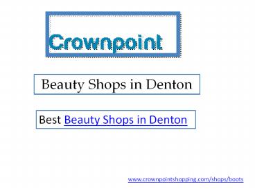 Beauty Shops in Denton