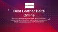 Best Leather Belts Online