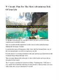 W Circuit: Plan For The Most Adventurous Trek Of Your Life PowerPoint PPT Presentation