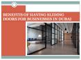 Benefits of having sliding doors for business in Dubai PowerPoint PPT Presentation