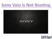 Sony Vaio not booting.