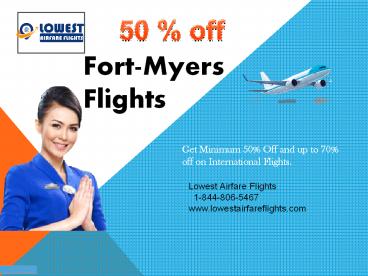 Flights to Fort-Myers – 70% off