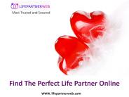 Matrimonial  Online, Find The Perfect Partner, Matrimony, Lifepartnerweb