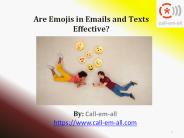 Are Emojis in Emails and Texts Effective?