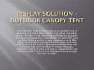Outdoor canopy tent | Display Solution
