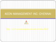 (Aeon) management Inc Reviews Chennai .....